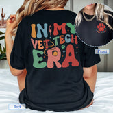 Sandjest Vet Tech T-Shirt in My Vet Tech Era Gift for Women Girl Friend